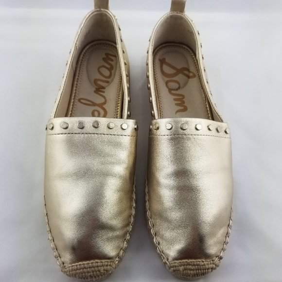 Sam Edelman | Koda Gold Studded Espadrille Loafer - Picture 2 of 10
